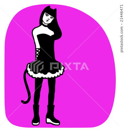 Cat's costume woman Cat's costume woman 21446471