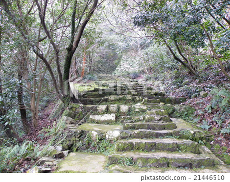 Uwajima Castle stone stairway Uwajima Castle stone stairway 21446510