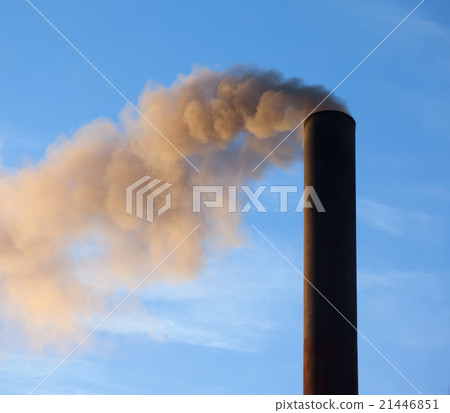 The smoke from the chimney 21446851
