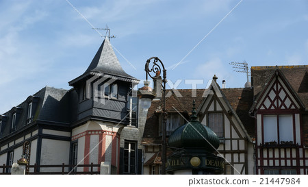 Typical house in Deauville (Normandy, France).  21447984