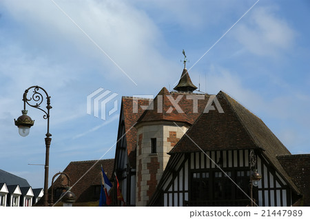 Typical house in Deauville (Normandy, France).  21447989