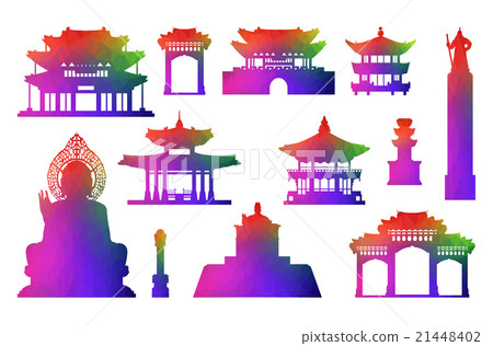 Korea Travel Icon Set. 21448402