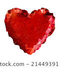 Triangle red heart 21449391