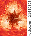 Red sharped shape on red triangle pattern 21449395