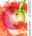 Big Circle with screen dot on red triangle pattern 21449397