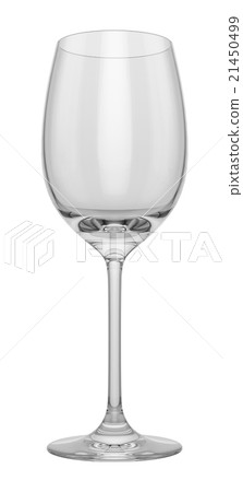 Empty glass on white background, mock up 21450499