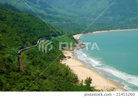Lang Co beach, Hue, train, railway 21451260