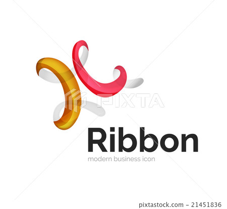 Modern vector ribbon logo 21451836