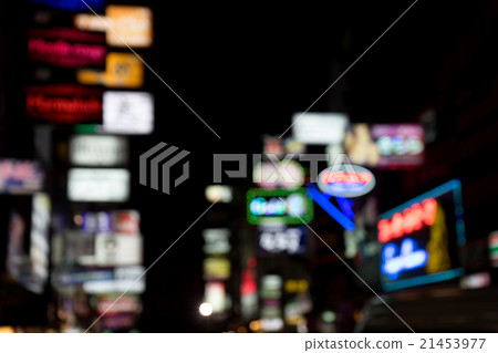blur neon light night life 21453977