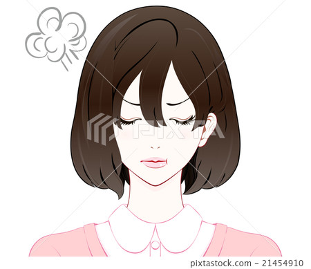 Woman's expression / bad mouth / spring clothes Woman's expression / bad mouth / spring clothes 21454910