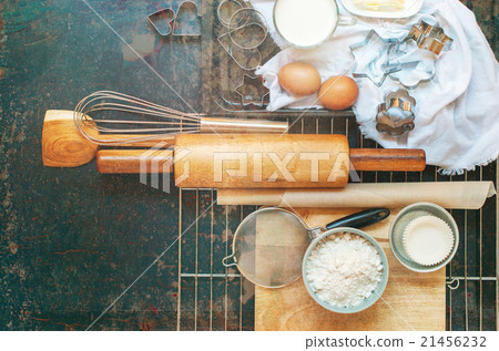 Preparation Baking Kitchen Composition Shabby Preparation Baking Kitchen Composition Shabby 21456232