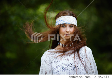 Boho fashion style portrait 21457614