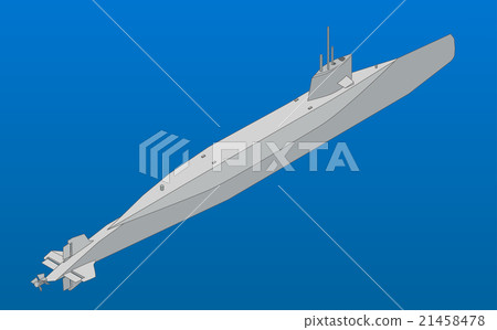Submarine isometric flat vector illustration Submarine isometric flat vector illustration 21458478
