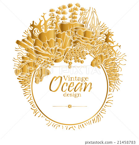 Ocean line art design Ocean line art design 21458783