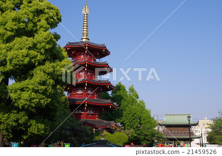 Kawasaki Daigaku octagonal five-storied pagoda 21459526