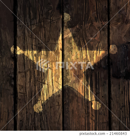Grunge sheriff star on wooden texture. Grunge sheriff star on wooden texture. 21460843