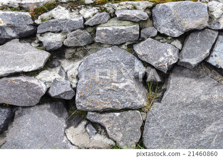 Close up of gray stone border 21460860