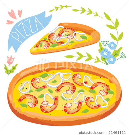 Slice of pizza isolated on white background Slice of pizza isolated on white background 21461111
