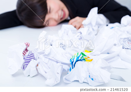 女性女性女性員工睡眠不足睡眠問題黑色公司企業形象辦公室形象 21461520