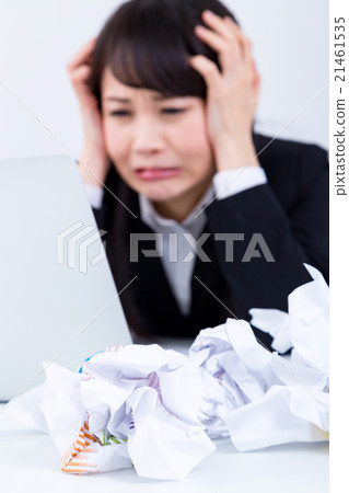 Women girls female employees lack of sleep sleep problems troubles black company business image office image Women girls female employees lack of sleep sleep problems troubles black company business image office image 21461535