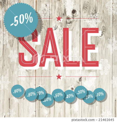 Sale retro poster. Template with wooden texture 21461645
