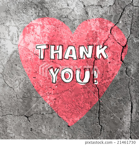 Thank You Words On Concrete Texture. Vector Thank You Words On Concrete Texture. Vector 21461730