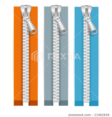 Clothes Zip Set. Vector 21462649