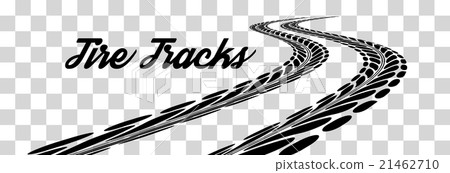 Tire tracks vector 21462710