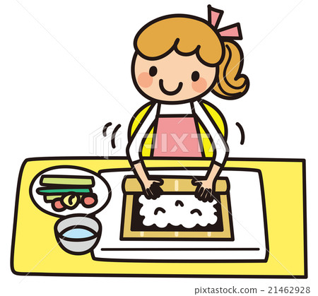 Hand rolled sushi 21462928