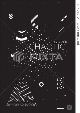Chaotic Geometric Abstract Background 21463797