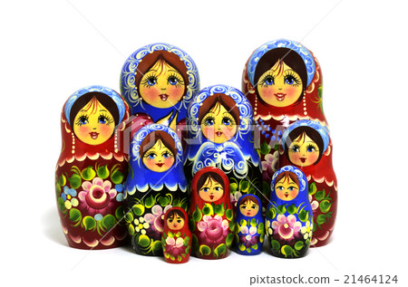 lot of traditional Russian matryoshka dolls lot of traditional Russian matryoshka dolls 21464124