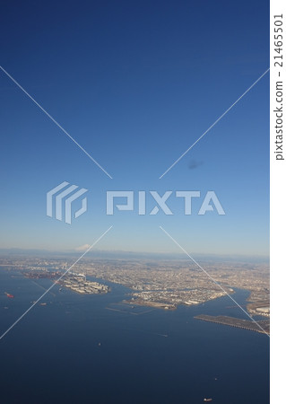 東京灣和春天富士山 東京灣和春天富士山 21465501