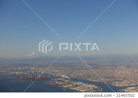 東京灣和春天富士山 東京灣和春天富士山 21465502
