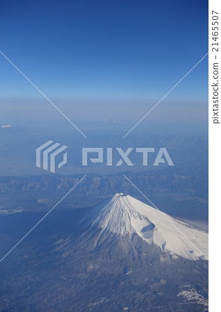 春天的富士山和Hoei的鳥瞰圖 21465507