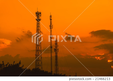 Silhouette telecommunications antenna for mobile 21466213