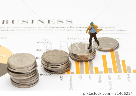 businessman on coins,finance and business concept businessman on coins,finance and business concept 21466234