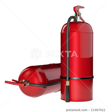 Fire extinguishers isolate on white background. 21467022