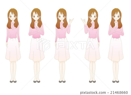 Office Lady Pattern Illustration 21468660