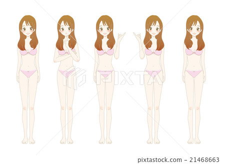 Ladies illustration underwear 21468663