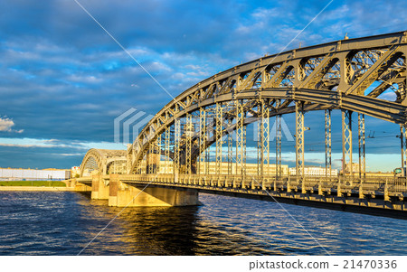 Bolsheokhtinsky Bridge in Saint Petersburg 21470336
