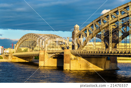 Bolsheokhtinsky Bridge in Saint Petersburg 21470337