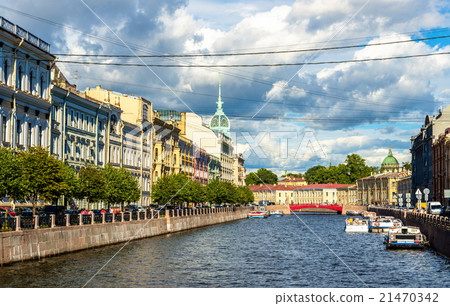 The Moyka River embankment in Saint Petersburg The Moyka River embankment in Saint Petersburg 21470342