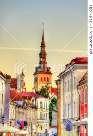 Street in the historic centre of Tallinn, Estonia Street in the historic centre of Tallinn, Estonia 21470582