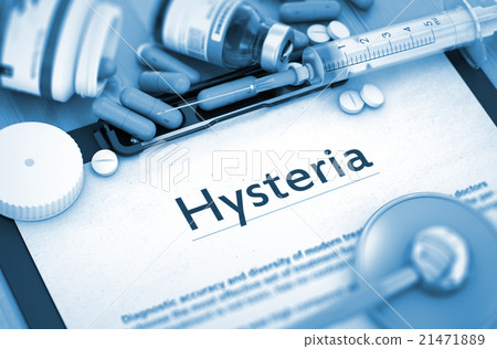 Hysteria Diagnosis. Medical Concept. 3D Render. Hysteria Diagnosis. Medical Concept. 3D Render. 21471889