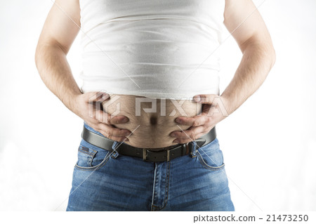 big fat belly on white background big fat belly on white background 21473250