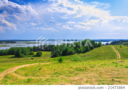 Rural landscape on Braslav lakes Rural landscape on Braslav lakes 21473864