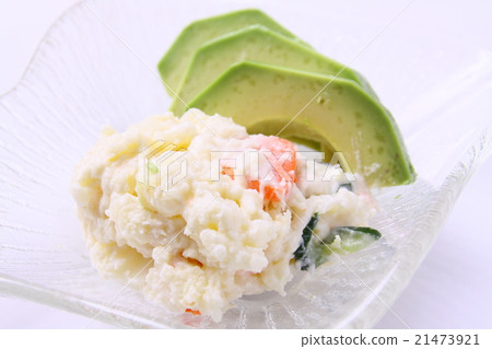 Potato salad and avocado Potato salad and avocado 21473921