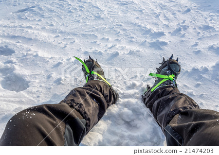 snow crampons for extreme excursions 21474203