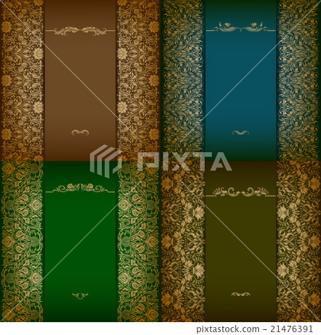 Elegant background with lace ornament 21476391