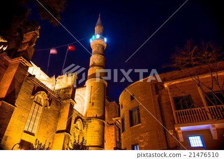 Selimiye Mosque at night. Nicosia, Cyprus 21476510